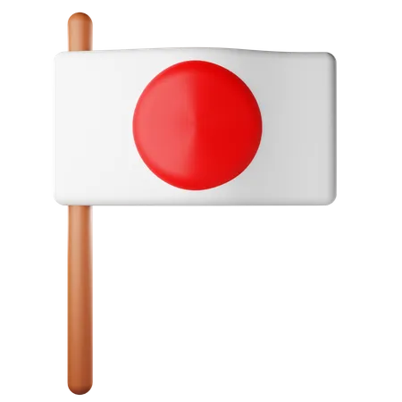 Japan Flag 3D Icon