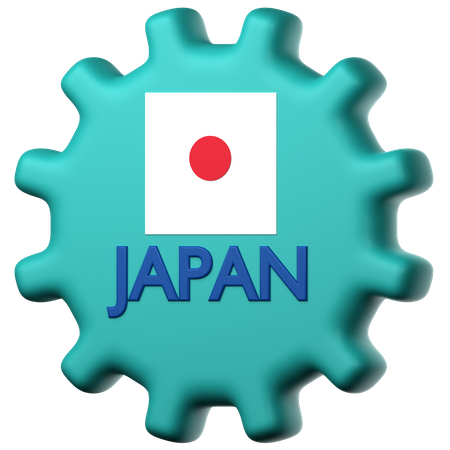Japan flag  3D Icon