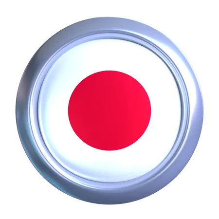 Japan Flag Emblem  3D Icon