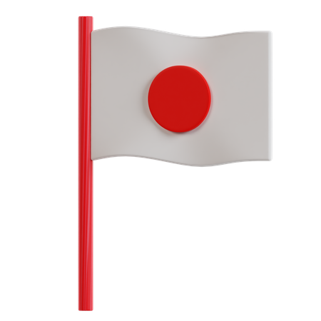 Japanische Flagge  3D Icon