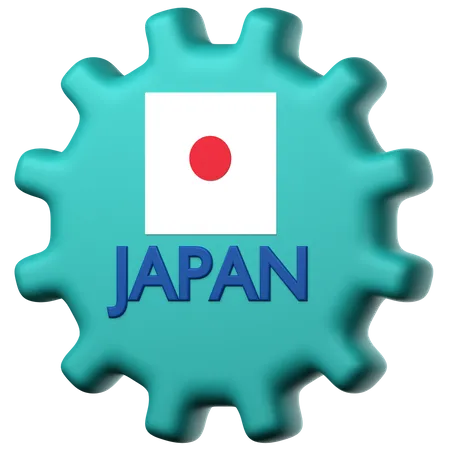 Japanische Flagge  3D Icon