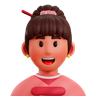 japanese woman emoji 3d