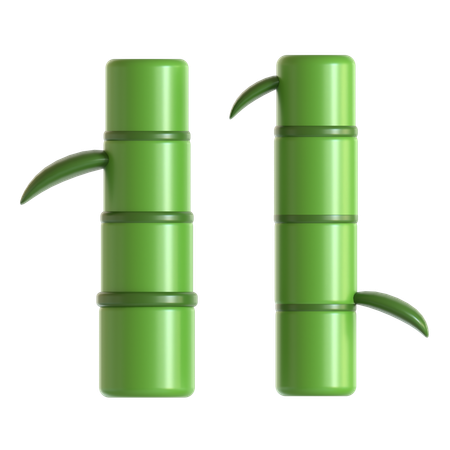 Japanese Bamboo  3D Icon