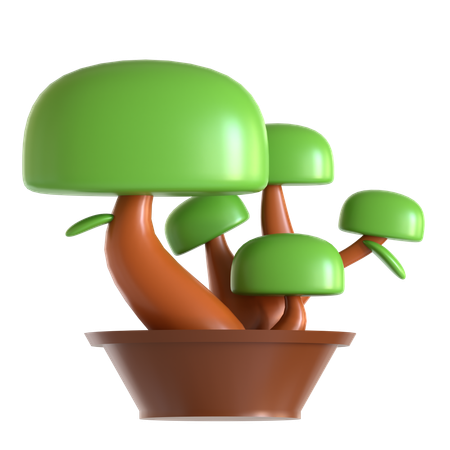 Japanese Bonsai  3D Icon