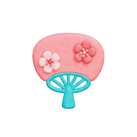 Japanese Fan  3D Icon