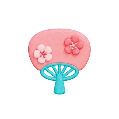 Japanese Fan  3D Icon