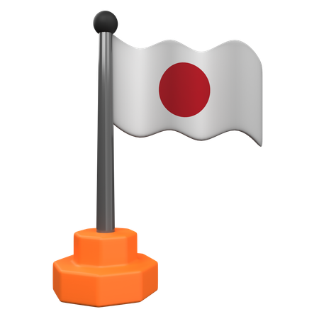 Japanese flag  3D Icon
