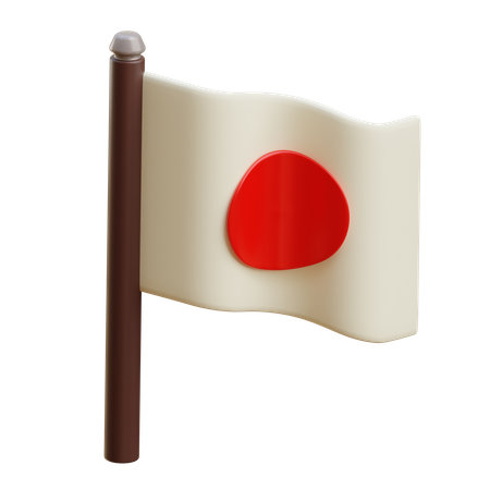 Japanese Flag  3D Icon