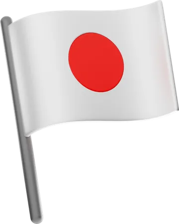 Japanese Flag  3D Icon