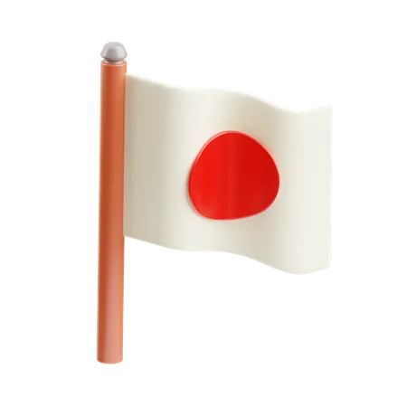 Japanese Flag  3D Icon