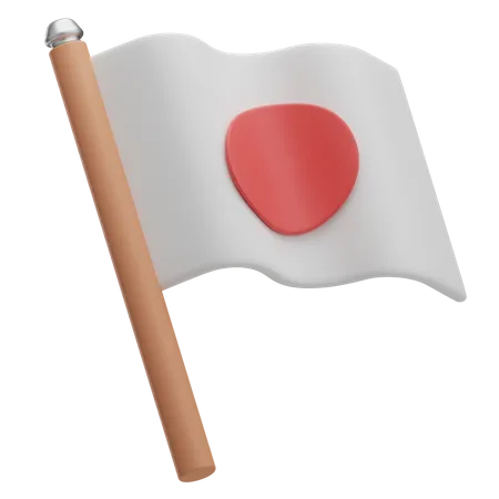 Japanese Flag 3D Icon