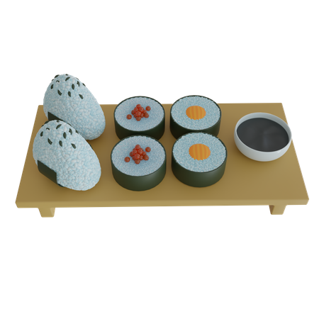 Japanese Food Table  3D Icon