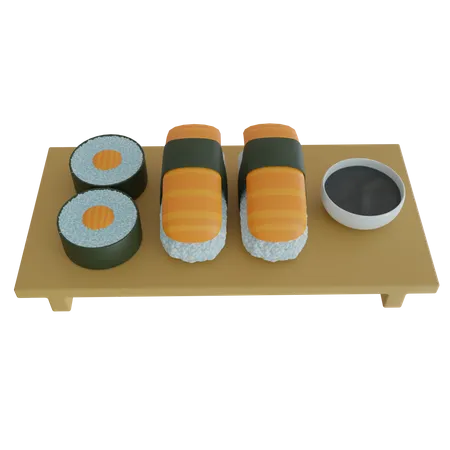 Japanese Food Table  3D Icon