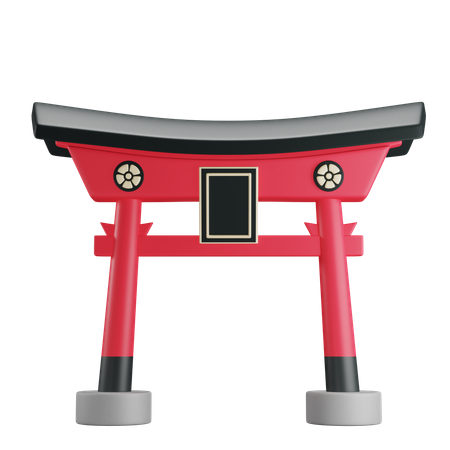 Japanese Gate  3D Icon