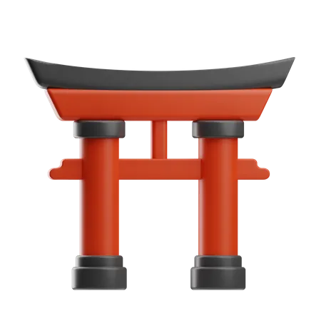 Japanese Gate  3D Icon