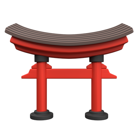 Japanese Gate  3D Icon