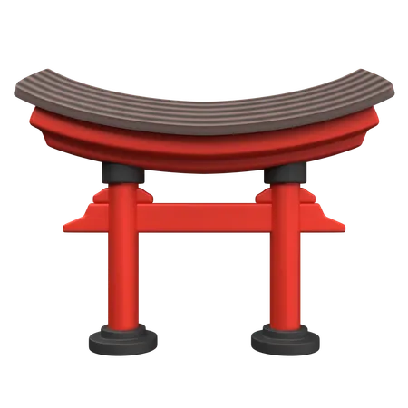 Japanese Gate  3D Icon