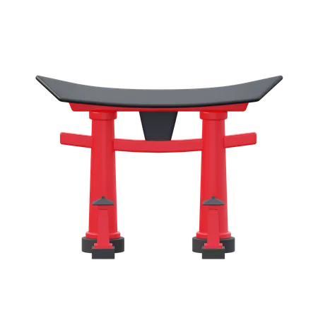 Japanese Gate  3D Icon