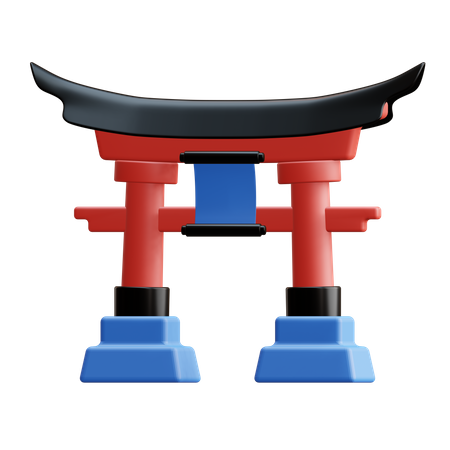 Japanese Gate  3D Icon