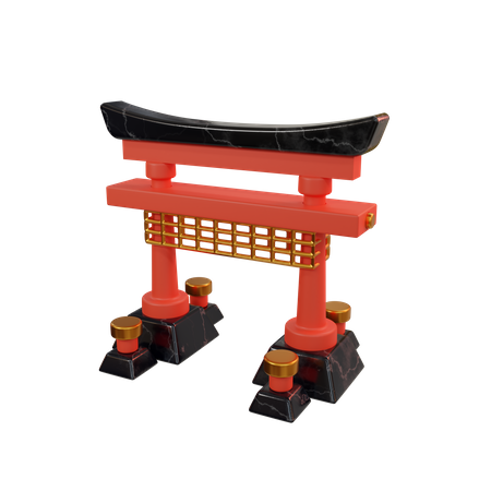 Japanese Gate  3D Icon