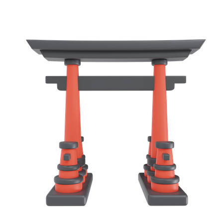 Japanese Gate  3D Icon