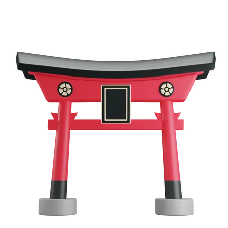Japanese Gate  3D Icon