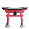 japanese gate 3d logo
