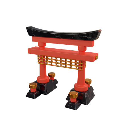 Japanese Gate  3D Icon