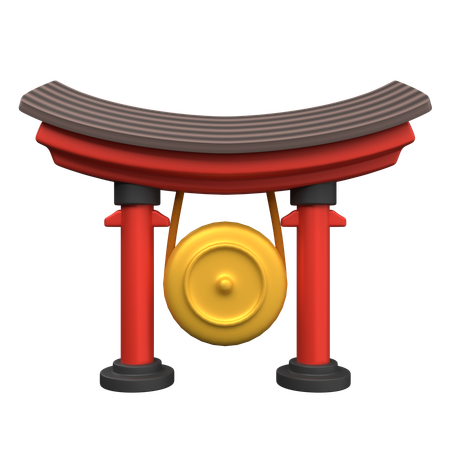 Japanese Gong  3D Icon