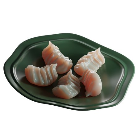 Japanese Gyoza  3D Icon