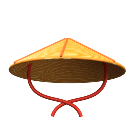 Japanese Hat  3D Icon