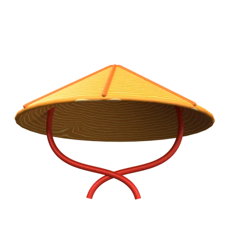 Japanese Hat  3D Icon