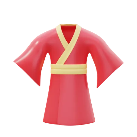 Japanese Kimono  3D Icon