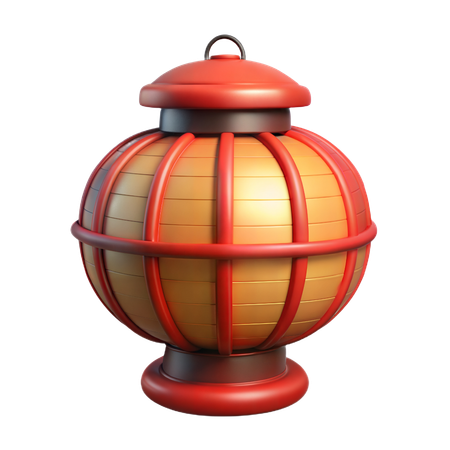 Japanese Lantern  3D Icon