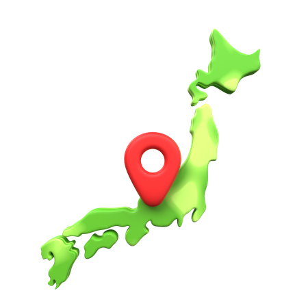 Japanese Location  3D Icon