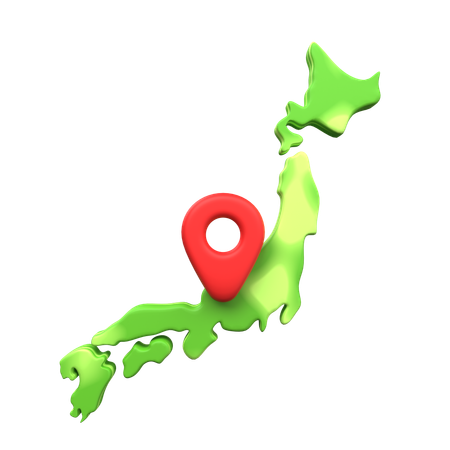 Japanese Location  3D Icon