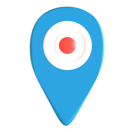 Japanese Map Location  3D Icon