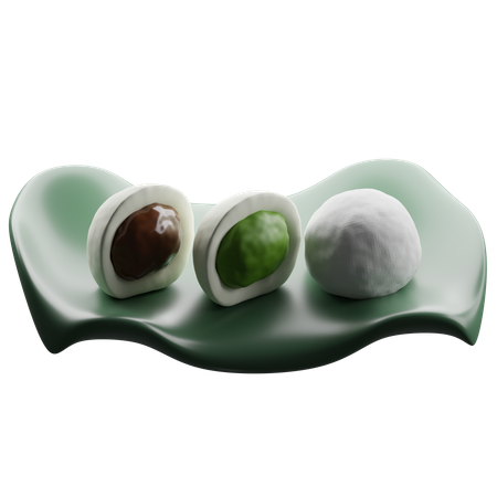 Japanese Mochi  3D Icon