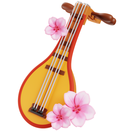 Japanese Musical Instrument  3D Icon