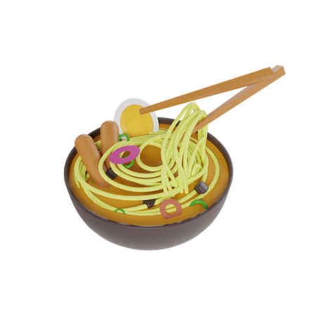 Japanese Noodles  3D Icon