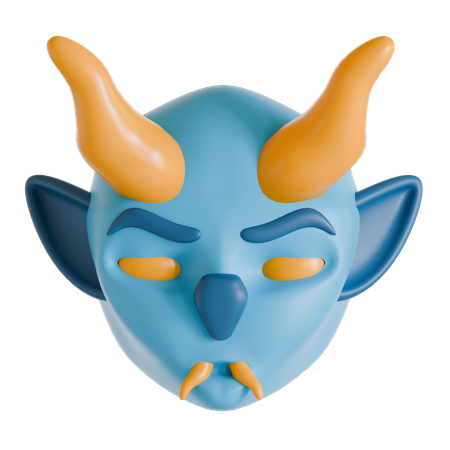 Japanese Oni  3D Icon