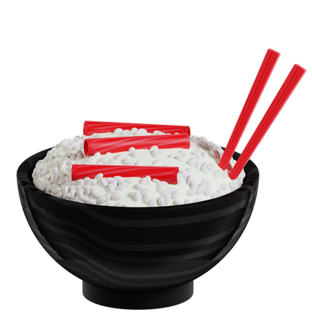 Japanese Rice  3D Icon