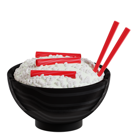Japanese Rice  3D Icon