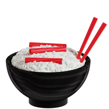Japanese Rice  3D Icon