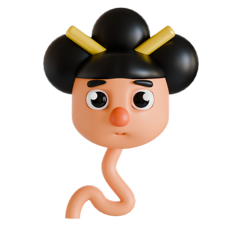 Japanese Rokurokubi  3D Icon