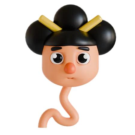 Japanese Rokurokubi  3D Icon