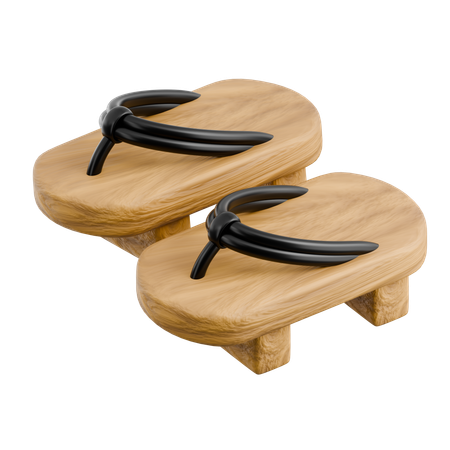 Japanese Sandal  3D Icon