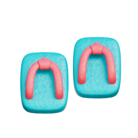 Japanese Sandal  3D Icon