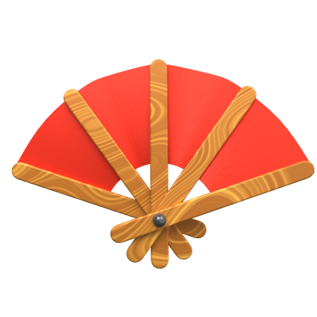 Japanese Sensu  3D Icon