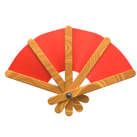 Japanese Sensu  3D Icon